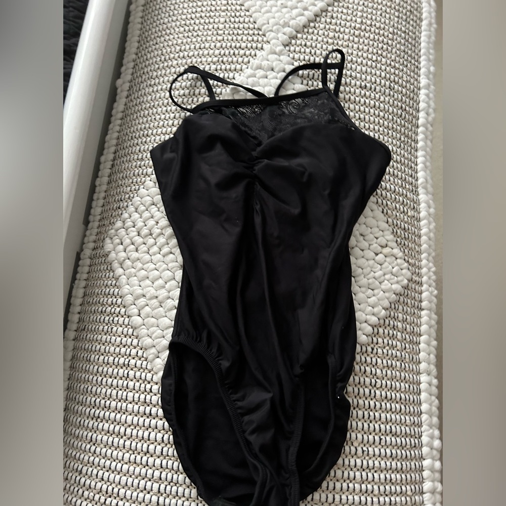 WOMENS BLACK LEOTARD